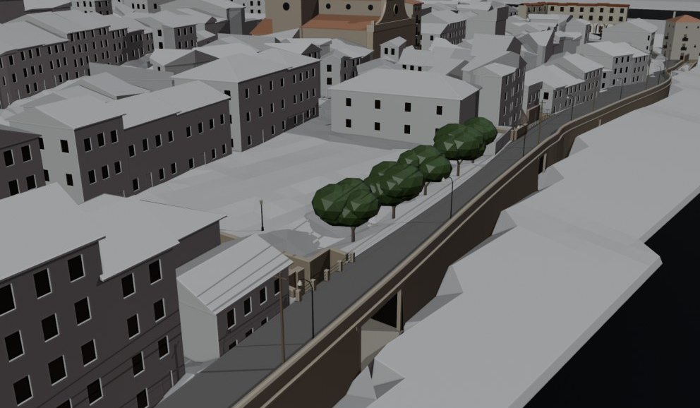 Las alturas del pueblo, del plano parcelario